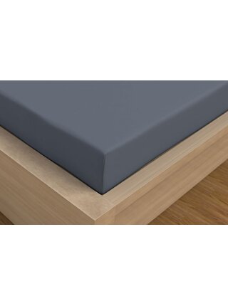 Saténové prostěradlo Luxury Collection 200x200cm tmavě šedé Kvalitex