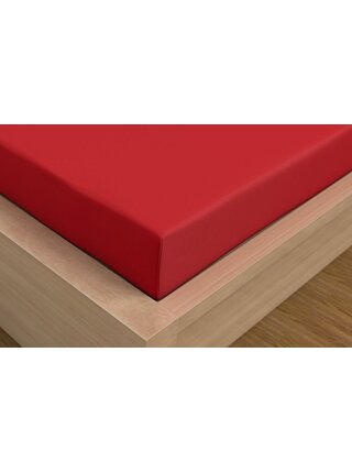 Saténové prostěradlo Luxury Collection 200x200cm červené Kvalitex