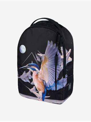 Černý batoh Baagl eARTh - Kingfisher by Caer8th