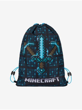 Modrý školní set - penál, sáček Baagl Minecraft 2 Blue Axe and Sword
