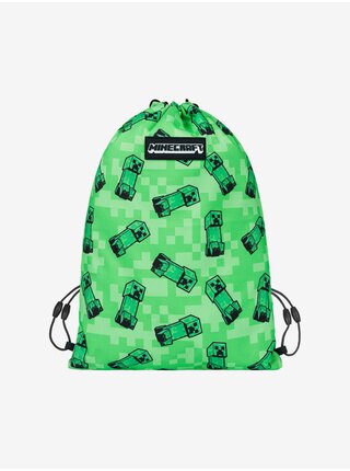 Zelený školní set - penál, sáček Baagl Minecraft 2 Creeper