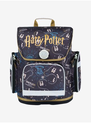 Modrý školský set Ergo - aktovka, peračník, sáčok Baagl Harry Potter Póbertov Plánok