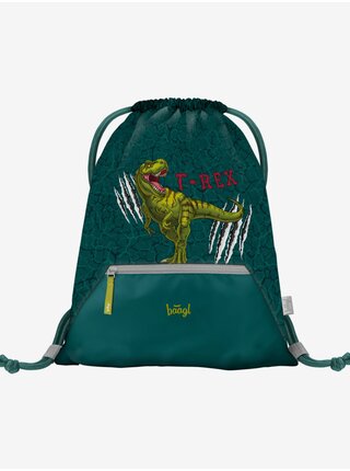 Zelený vak s kapsou Baagl T-Rex