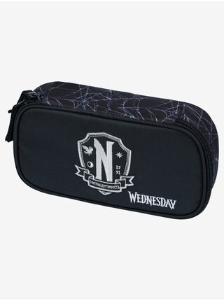 Černý Školní penál etue Wednesday Nevermore Baagl