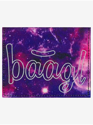 Fialová študentská peňaženka Baagl Galaxy