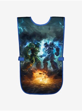 Černá dětská zástěra Baagl Roboti