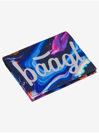 Fialová študentská peňaženka Baagl Marble
