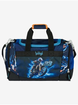 Modrá Dětská sportovní taška Motorka Baagl