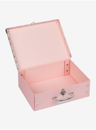 Růžový skládací školní kufřík s kováním Baagl Bunny