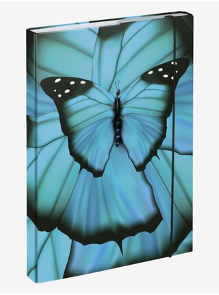 Modré Desky na školní sešity A4 Butterfly Baagl