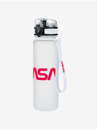 Bílá tritanová láhev na pití nasa, 500 ml Baagl