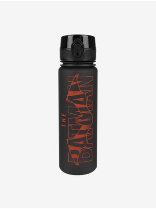 Černá tritanová láhev na pití batman red, 500 ml Baagl