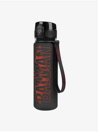 Černá tritanová láhev na pití batman red, 500 ml Baagl