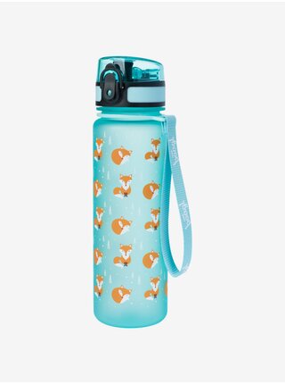 Modrá tritanová láhev na pití liška, 500 ml Baagl