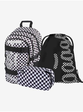 Černý 3 set skate ska: batoh, penál, sáček Baagl
