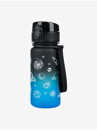 Modrá tritanová láhev na pití gradient vesmír, 350 ml Baagl