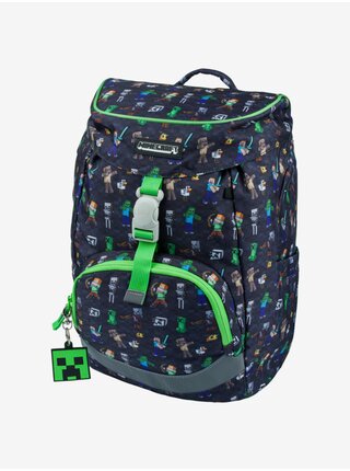 Modrý školní batoh Airy Minecraft Baagl