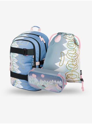 BAAGL 3 SET Skate Moon: batoh, penál, sáček BAAGL