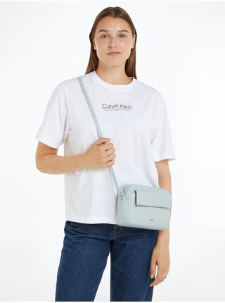 Mentolová dámska crossbody kabelka Calvin Klein