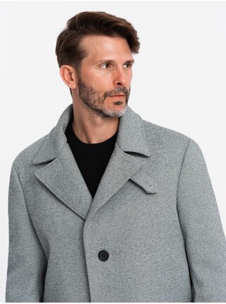 Pánsky jednoradový kabát Ombre Clothing