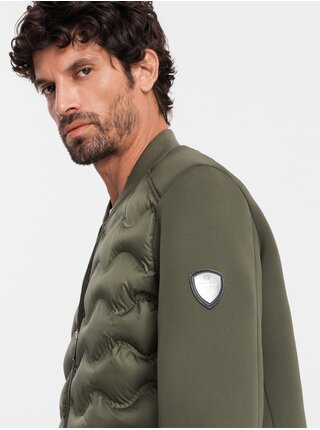 Pánska prešívaná bunda bomber Ombre Clothing