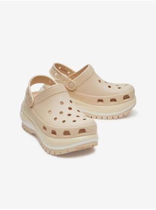 Béžové dámske šľapky Crocs