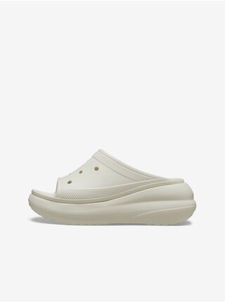 Krémové dámske šľapky Crocs Crush Slide
