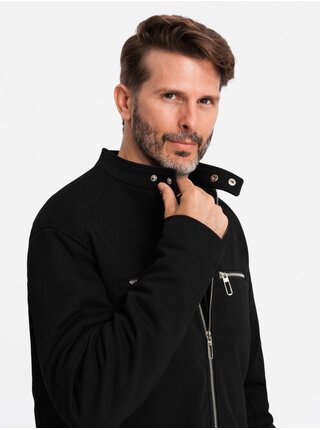 Pánska bunda so stojačikom a vreckami Ombre Clothing