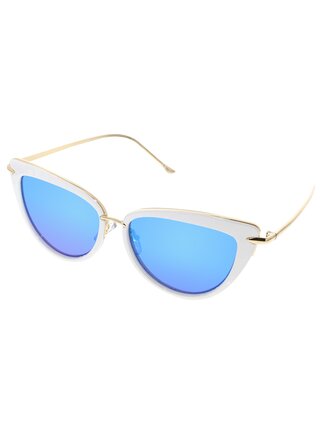 OEM Dámské sluneční brýle cat-eye Positive bílá