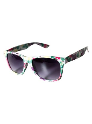 OEM Dámské sluneční brýle Nerd flower bílá