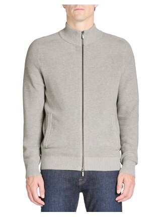 Šedý pánský kardigan na zip Celio Jeshintano