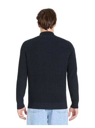Tmavě modrý kardigan na zip Celio  Jeshintano