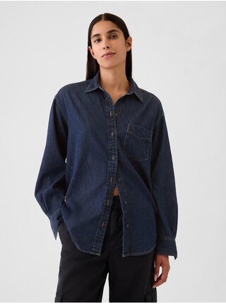 Chambray oversize košile Big Shirt GAP