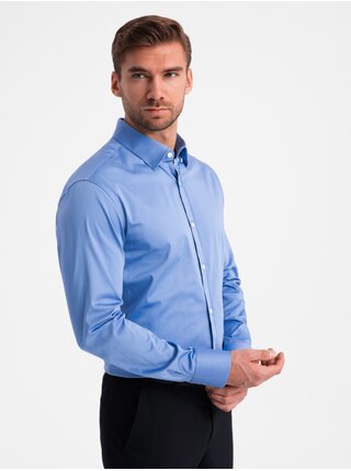 Pánská saténová košile Ombre Clothing SLIM FIT V2 OM-SHOS-0176
