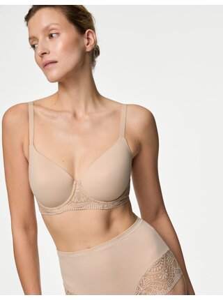Hladká podprsenka Body Soft™ s kosticemi a plnými košíčky, vel. A–E Marks & Spencer béžová