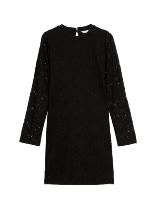 Krajkové šaty (6–16 let) Marks & Spencer černá