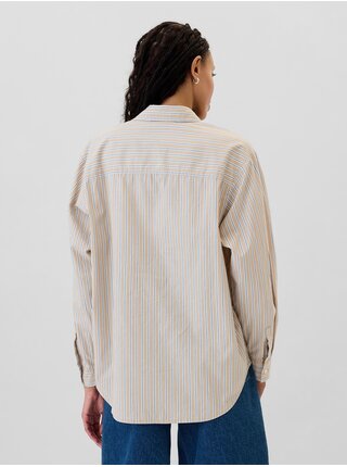 Pruhovaná oversize košile Poplin Big Shirt GAP