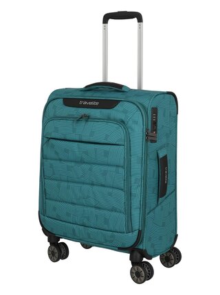 Cestovní kufr Travelite Skaii 4w S Print Petrol
