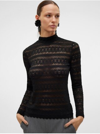 Černá dámská krajkovaná halenka Vero Moda Zoe