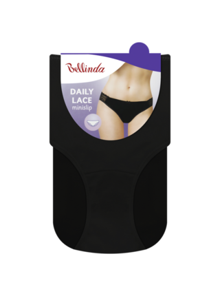 DAILY LACE MINISLIP - Dámské krajkové kalhotky - černá