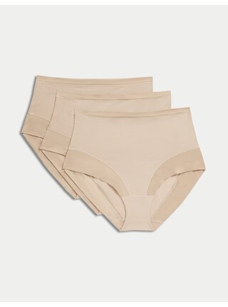 Kalhotky do pasu Flexifit™, 3 ks v balení Marks & Spencer béžová