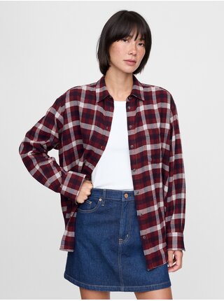 Dámská oversize flanelová košile Big Shirt GAP