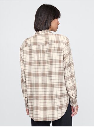 Dámská oversize flanelová košile Big Shirt GAP