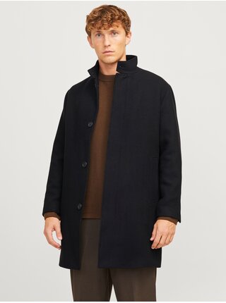 Čierny pánsky kabát Jack & Jones Wilson