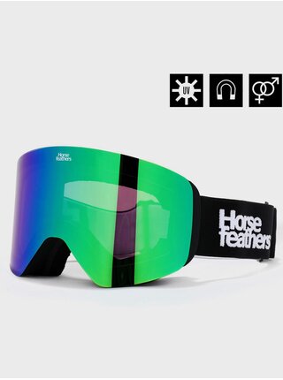 Snowboardové brýle Colt - black/mirror green HORSEFEATHERS
