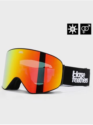 Snowboardové brýle Edmond - black/mirror red HORSEFEATHERS