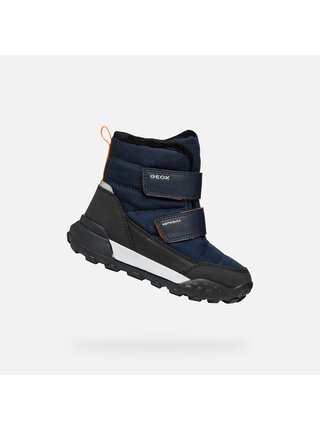 Tmavě modrá chlapecká zimní obuv Geox Trekkyup B Abx