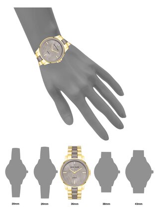 Dámské kulaté hodinky Anne Klein AK/ 4120TPGB