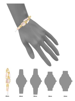 Dámské hranaté hodinky Anne Klein AK/ 4108RQCH