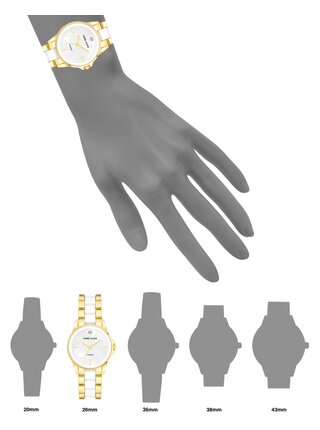 Dámské kulaté hodinky Anne Klein AK/ 4118WTGB